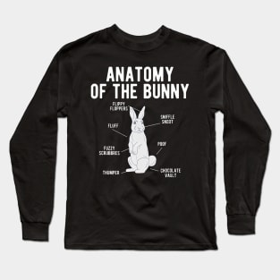Anatomy Bunny Rabbit Long Sleeve T-Shirt